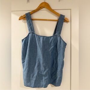 J. Crew Blue Denim Tank Top
